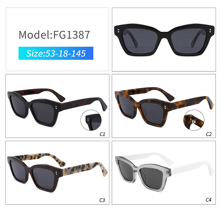 FG1387-butterfly acetate sunglasses نظارات شمسية FG1387 من خلات الفراشة