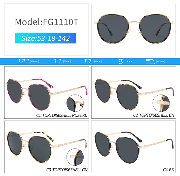 FG1110-popular sunglasses for women نظارات شمسية FG1110 مشهورة للنساء