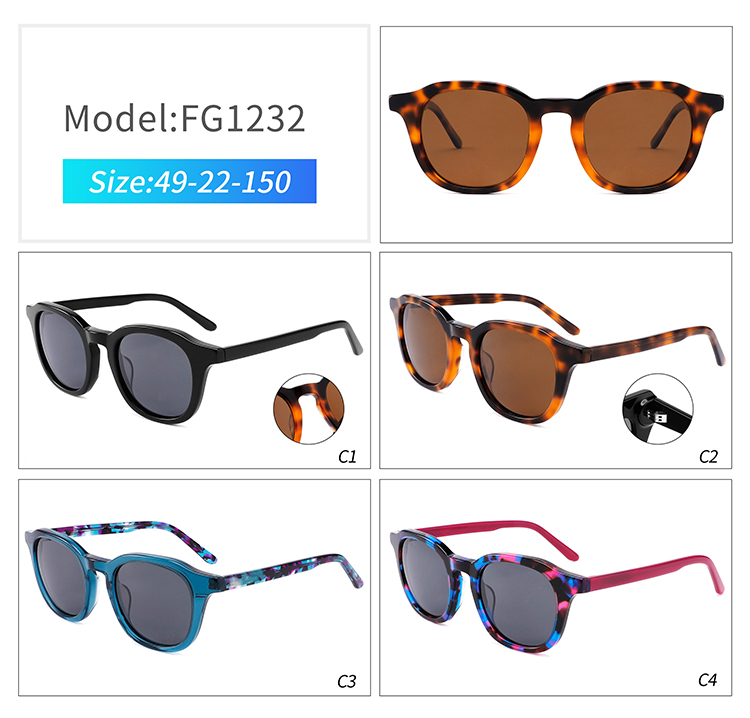 FG1232-uv blocking sunglasses نظارات شمسية FG1232-UV تحجب الأشعة فوق البنفسجية