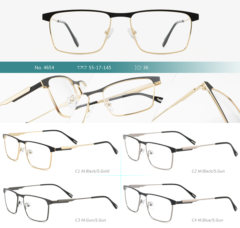 Wholesale Metal Glasses Frames 4654 إطارات النظارات المعدنية بالجملة 4654