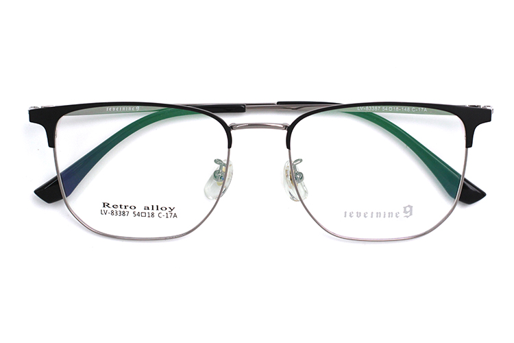 إطارات النظارات الراقية - أسود وبندقية