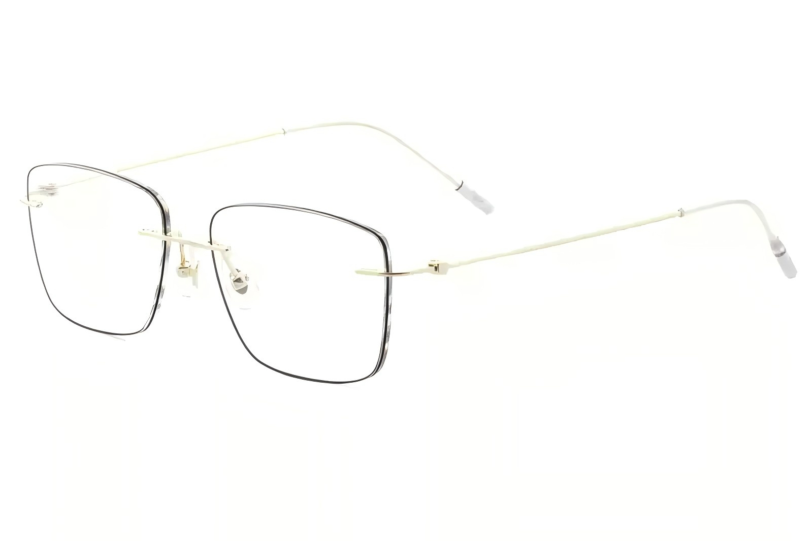 Classic Thin-Rim Rimless Glasses نظارات كلاسيكية رقيقة بدون إطار