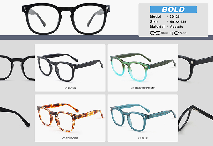 Wholesale Acetate Glasses Frames YC30128 الجملة إطارات النظارات خلات YC30128