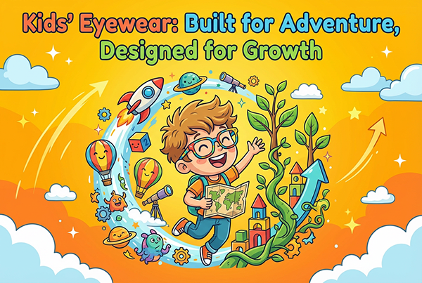Kids Eyewear Built for Adventure, Designed for Growth نظارات للأطفال مصممة للمغامرة، ومصممة للنمو