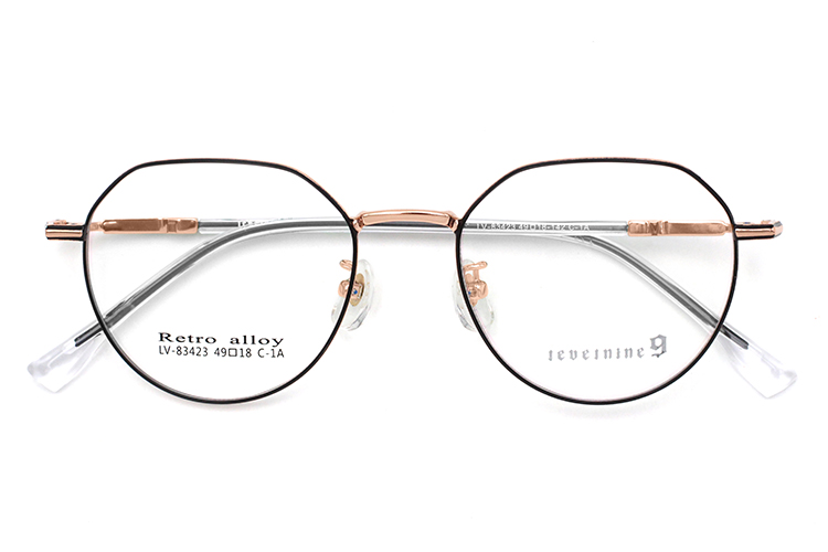 أحدث إطارات النظارات الرجالية - باللونين الأسود والذهبي