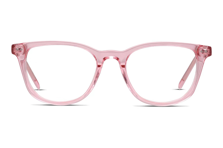 Pink Transparent Glasses Frame إطار نظارة شفاف وردي