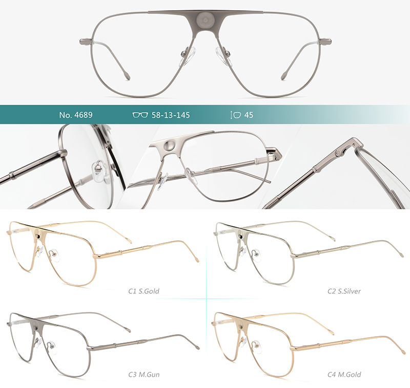 Wholesale Metal Glasses Frames 4689 إطارات النظارات المعدنية بالجملة 4689