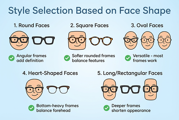 Style Selection Based on Face Shape اختيار النمط بناءً على شكل الوجه