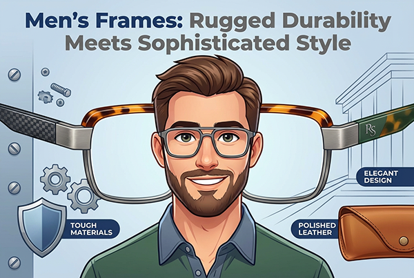 Mens Frames Rugged Durability Meets Sophisticated Style إطارات للرجال تتميز بالمتانة القوية والأسلوب المتطور