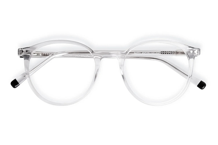 Transparent Round Frame Glasses نظارات بإطار دائري شفاف