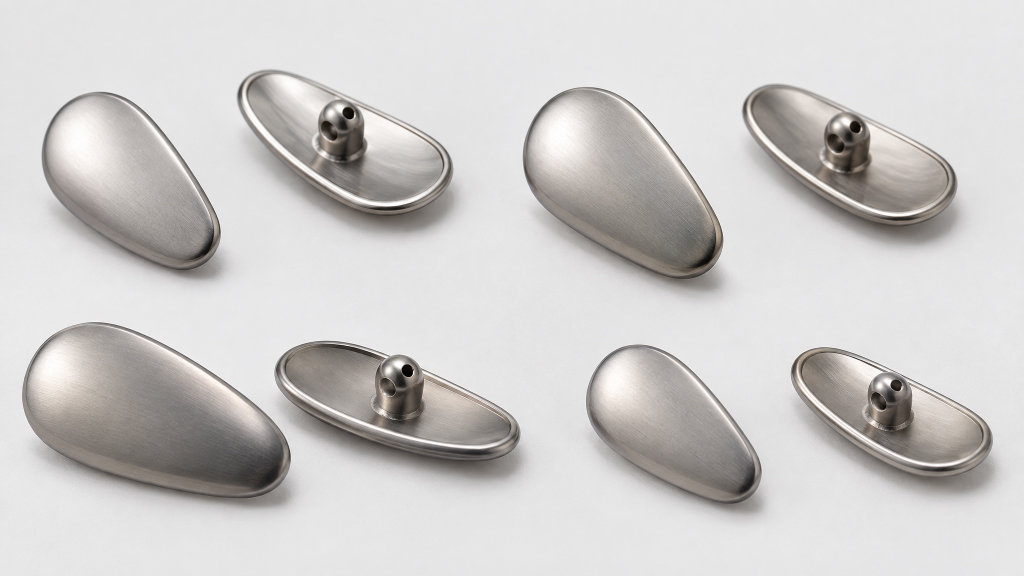 Lightweight-titanium-eyeglass-nose-pad-components مكونات وسادة الأنف خفيفة الوزن من التيتانيوم
