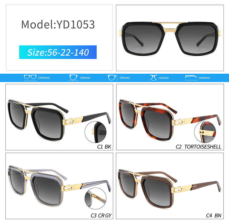 YD1053-نظارات الطيار للنساء