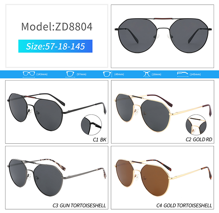 نظارات شمسية للرجال ZD8804 معدنية