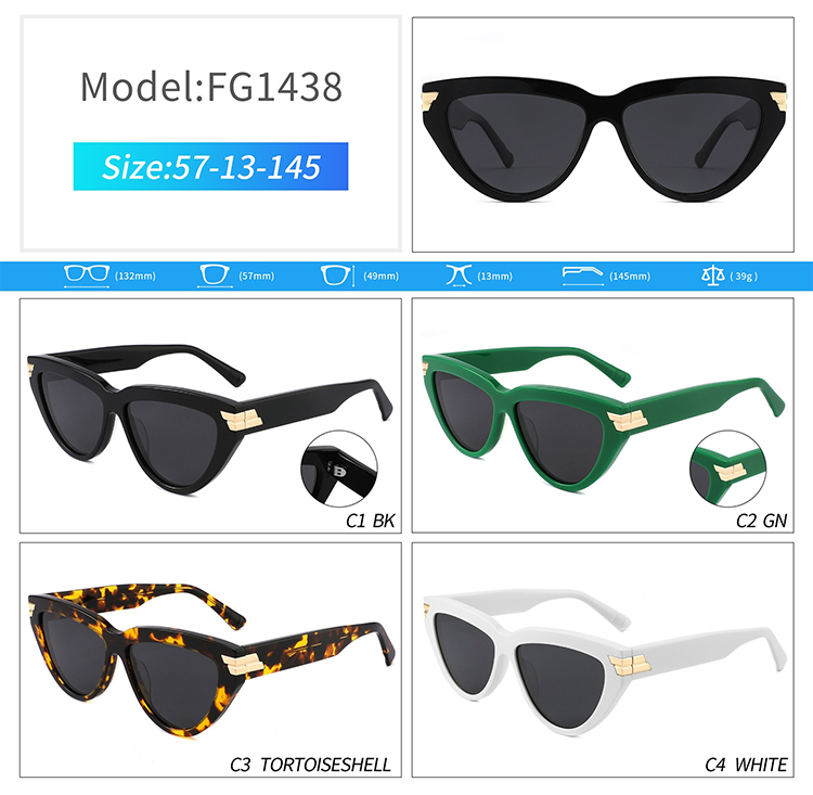 FG1438-نظارات شمسية مصممة للنساء