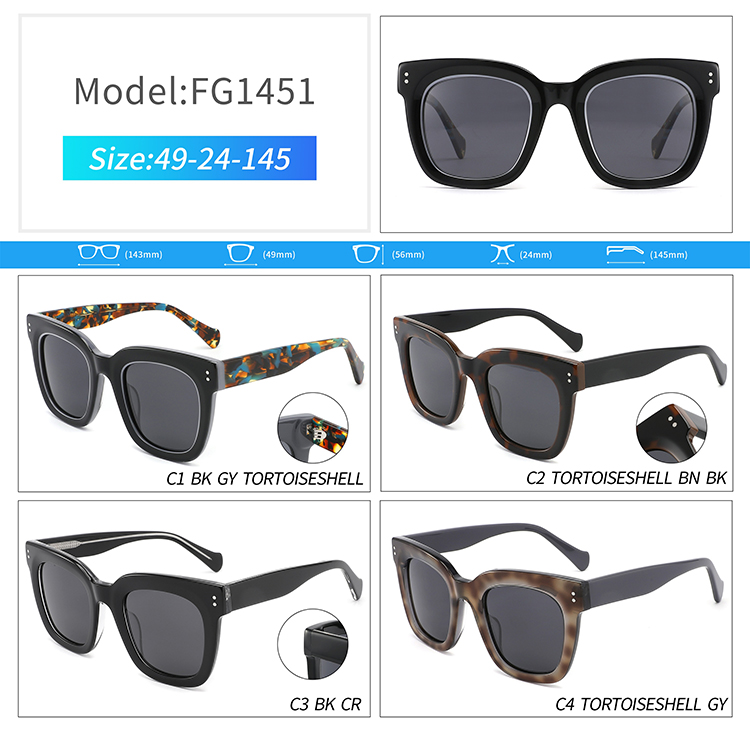 FG1451-نظارات شمسية عصرية كبيرة الحجم