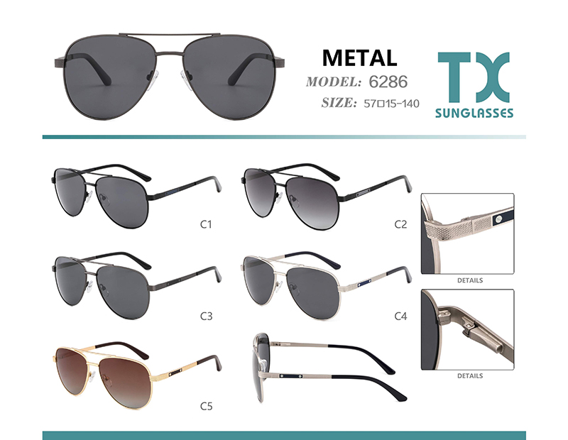 النظارات الشمسية المعدنية بالجملة 6286