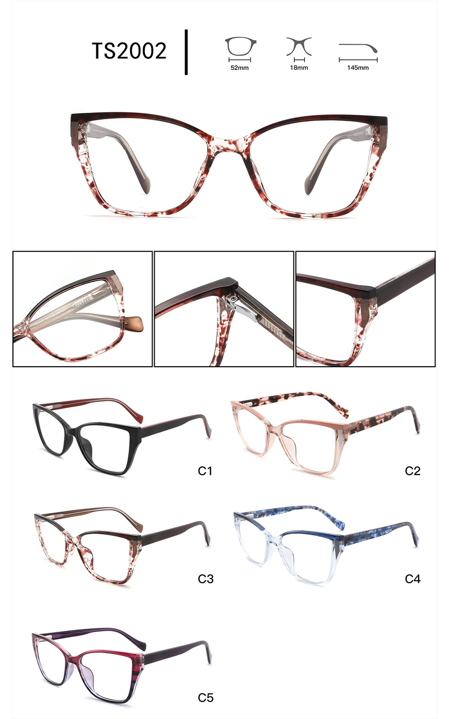 إطارات النظارات الأنيقة للرجال TS2002