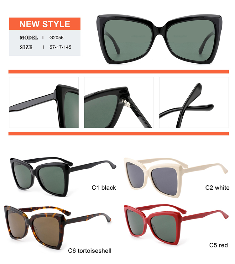 تفاصيل نظارة شمسية من الأسيتات - G2056