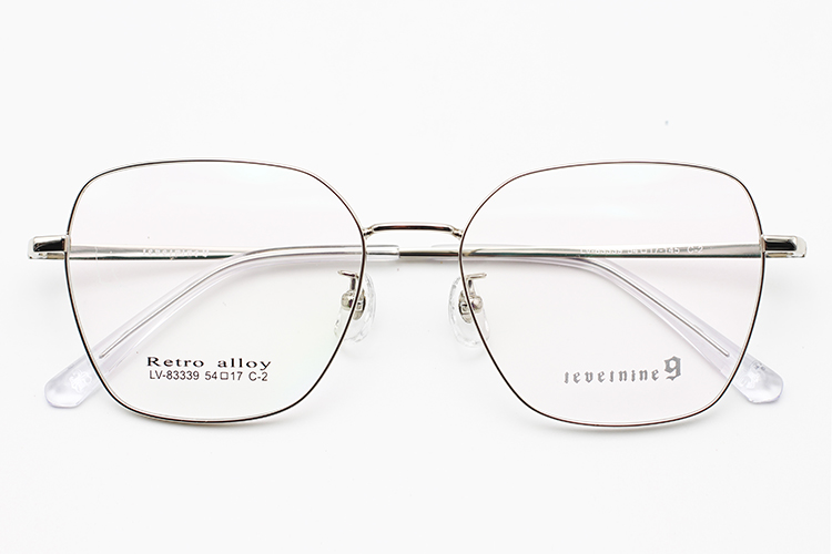 إطارات بصرية معدنية للنساء - فضي