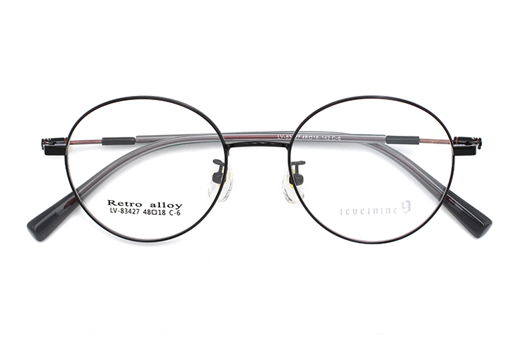 إطارات النظارات معدنية - أسود