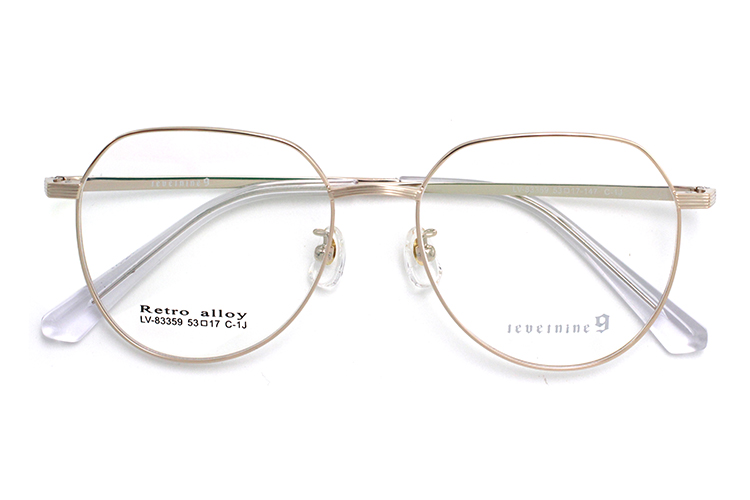 إطارات النظارات المعدنية للرجال - باللون الذهبي