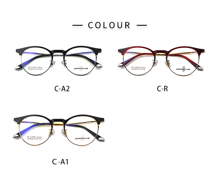إطارات النظارات ذات الحافة المستديرة_اللون