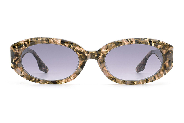 نظارات شمسية بيضاوية من الأسيتات