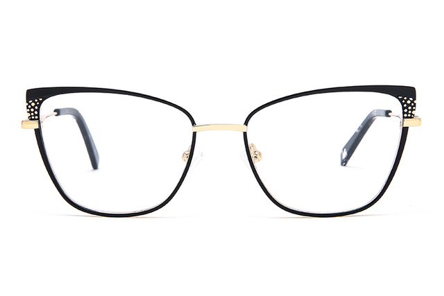 إطارات نظارات معدنية على شكل عين القطة