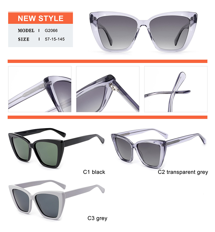 تفاصيل نظارة شمسية من الأسيتات - G2066