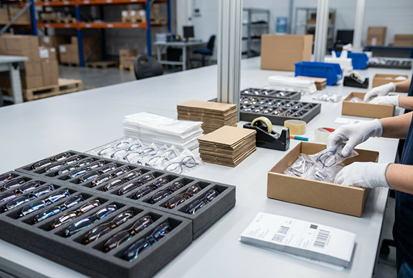 التفتيش النهائي والتعبئة والتغليف الواقية