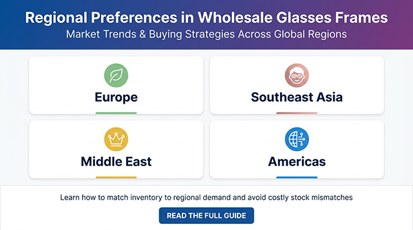 التفضيلات الإقليمية في إطارات النظارات بالجملة: اتجاهات السوق واستراتيجيات الشراء عبر المناطق العالمية