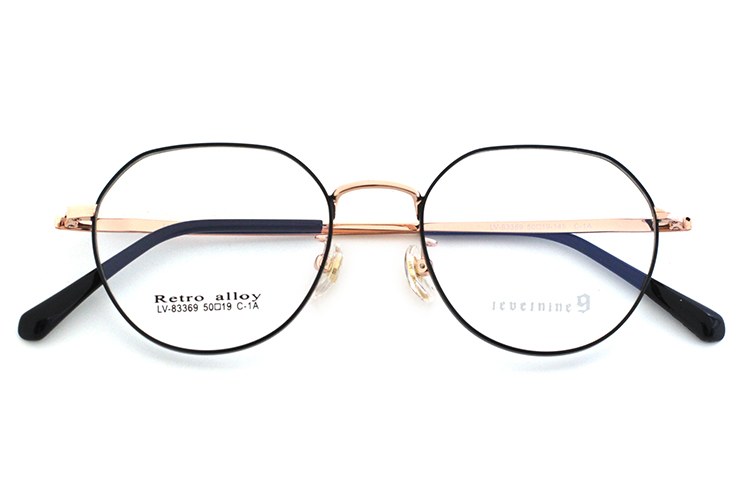 نظارات العين الشعبية - الأسود والذهبي