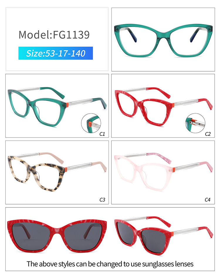 نظارات بإطار كبير FG1139