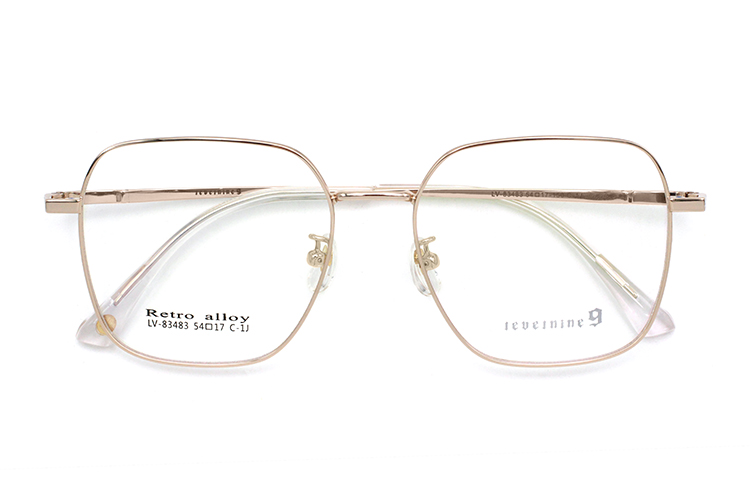 نظارة معدنية - ذهبي