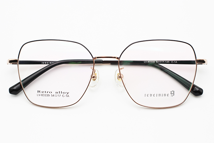 إطارات بصرية معدنية للنساء - بني