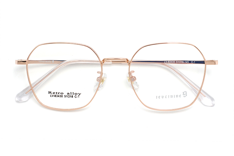 اطار النظارات للنساء معدن - ذهبي