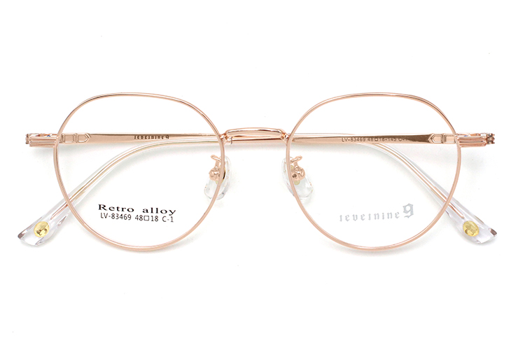 إطار معدني دائري - ذهبي