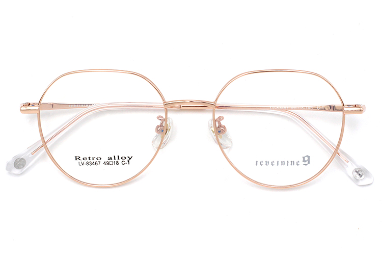 إطار نظارة من خليط معدني - ذهبي