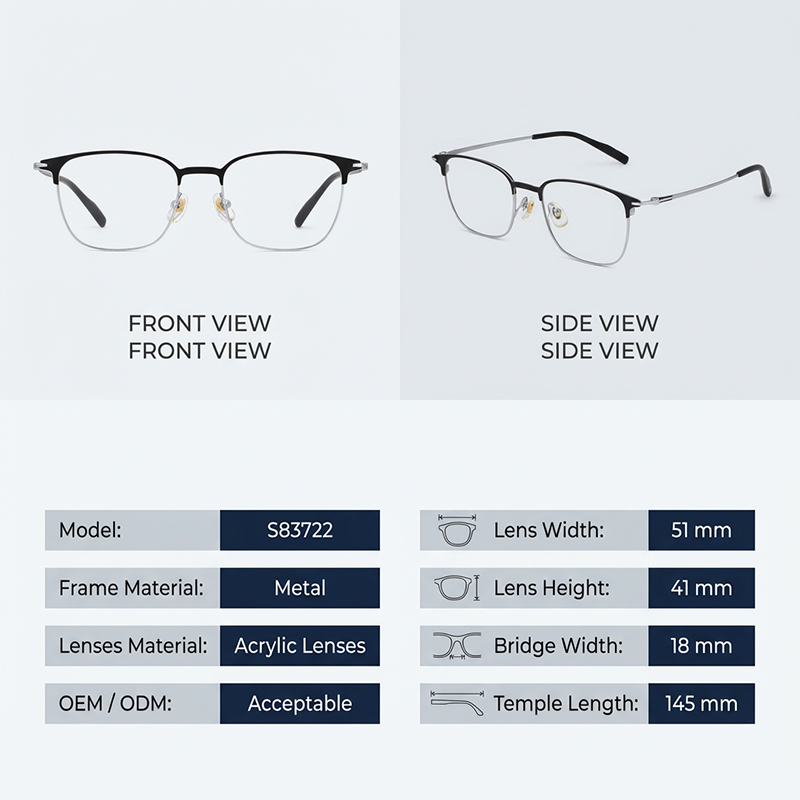 إطارات نظارات معدنية من LevelNine S8372200013 