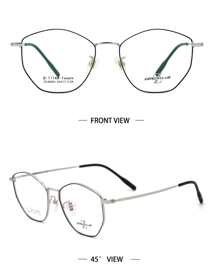 نظارات عيون تيتانيوم_فضي 