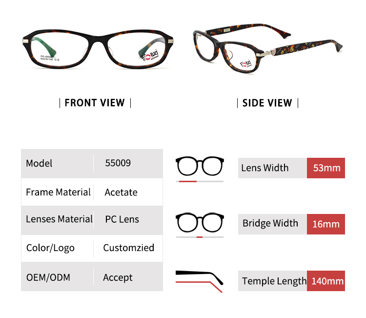 إطار نظارة من الأسيتات 55009_01 