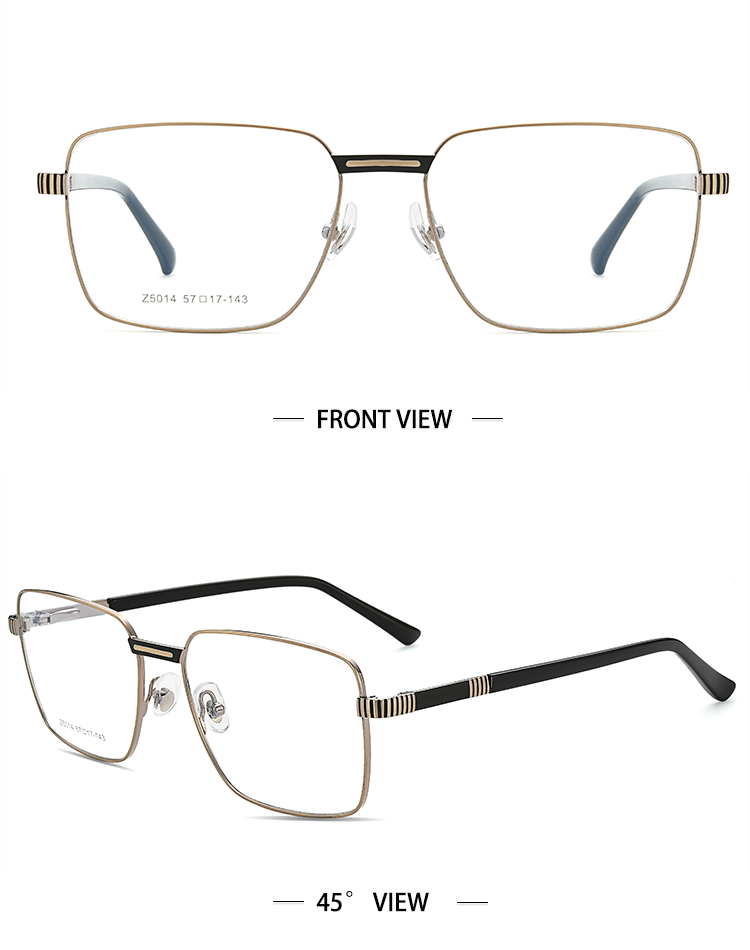 نظارات بإطار معدني مربع