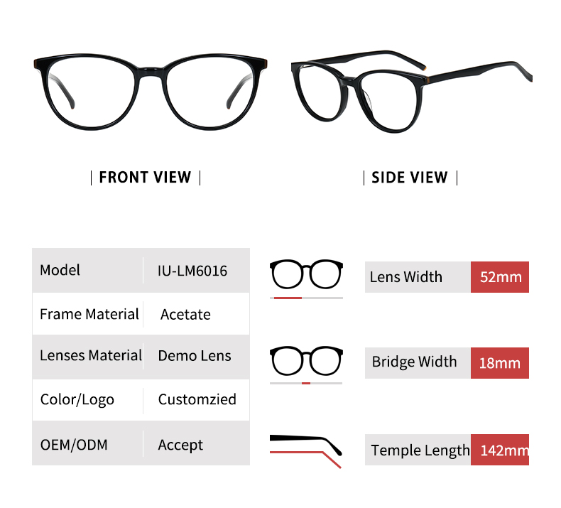 تفاصيل إطارات النظارات ذات الطراز العتيق