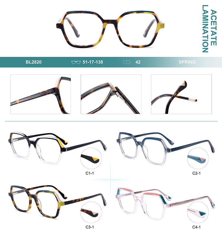الجملة إطارات النظارات خلات تفاصيل BL-2820