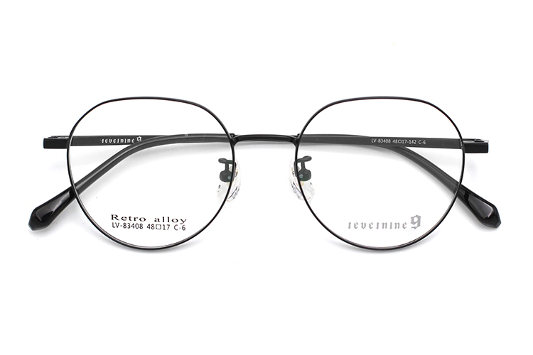 إطارات بصرية معدنية مستديرة - بلاكاك