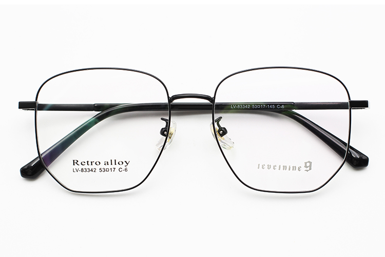 نظارات معدنية - أسود