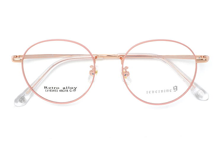 إطارات النظارات البصرية العصرية - ذهبي وردي
