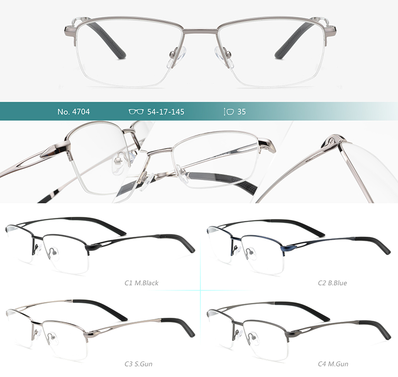 إطارات النظارات المعدنية بالجملة 4704