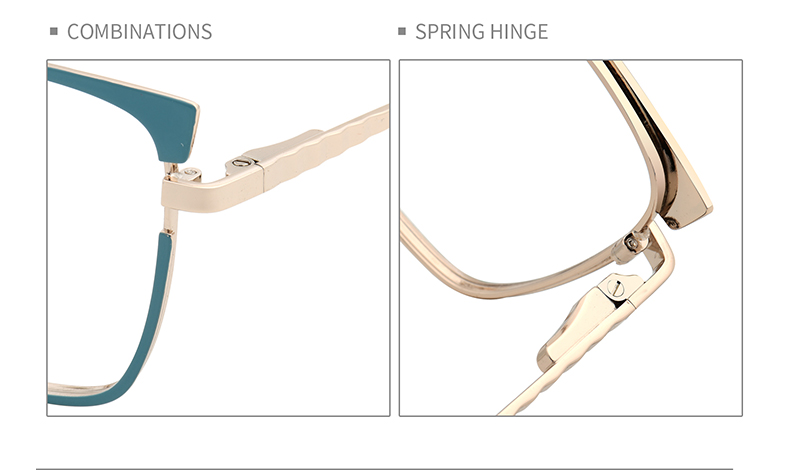 إطارات نظارات معدنية على شكل عين القطة