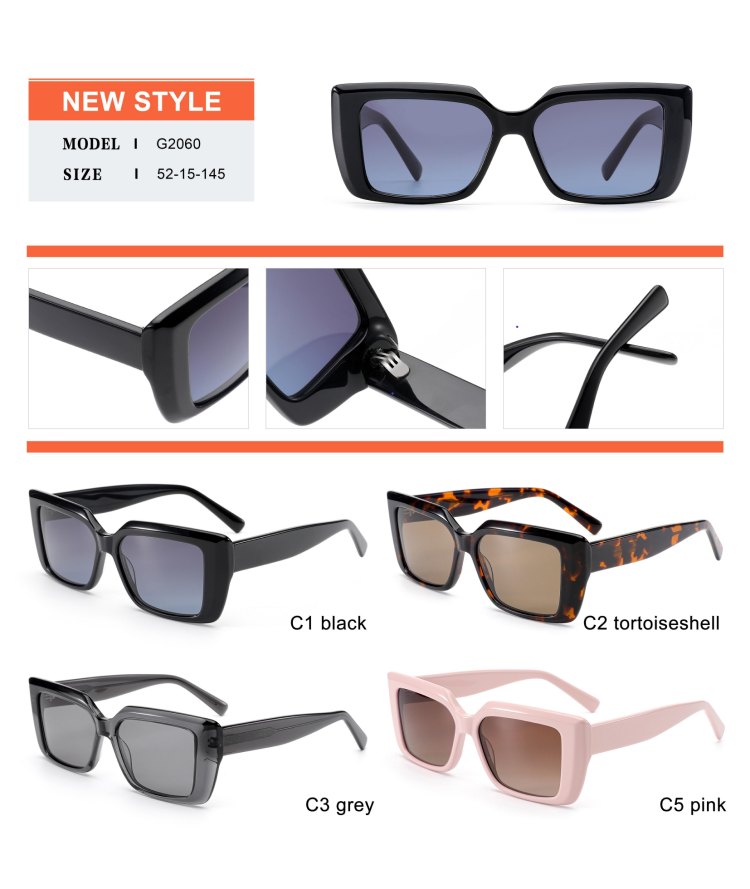 تفاصيل نظارة شمسية من الأسيتات - G2060